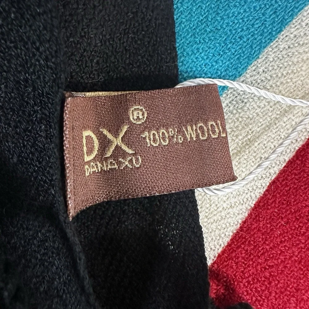 DANA XU 100% Pure Wool Large Scarf / Pashmina Shawl 96.5
